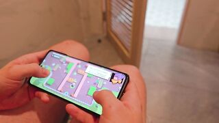PornHub - Diana Rider - Husband plays Brawl Stars while Janitor Fucks Bandage Wife's Tight Pussy Hard