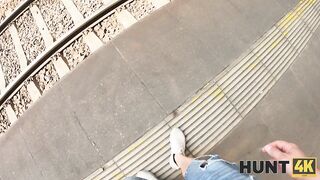 Hunt4k - Jessie Ames - Railway Bang