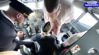 Newbee Flight Attendant have to Please both Pilots Right in the Cockpit