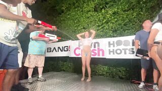 Bang! Wet T-Shirt Contest at PornCrush Pool Party with Blake Blossom, Summer Vixen, Rissa May