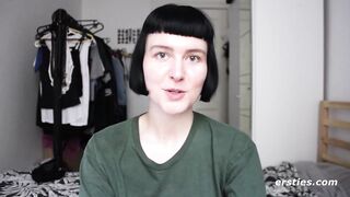 French Cutie Delphine Rubs Her Shaved Pussy