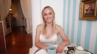 I let my stepbrother fuck my young pussy and swallow his cum so he'll let me live with him