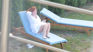 My stepbrother spied on me squirting.