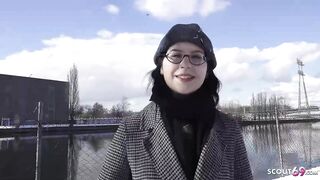 Black Hair PAWG Glasses Girl Melli Venom Pick Up for First Casting Fuck in Berlin - GERMAN SCOUT | PornMedium.com