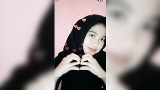 Nana Jilbab Cantik Nekat Bugil Menit 13 Pulen Susunya