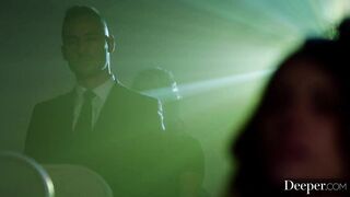 The beauty got excited while watching porn and let the guy fuck her ????