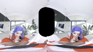 Alessa Savage As Jinx Is Absolutely Desperate To Empty Santa's Sack And Suck His Candy Cane