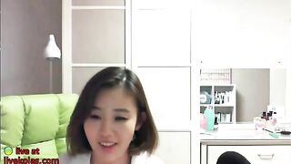 Korean busty wonderful teen shows her body