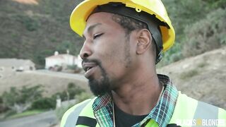 BlacksOnBlondes - Adira Allure - Adira Allure's Roadblock Ends Up In Anal Work