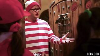 Trick or Treat! We'll Eat Your Cock Straight From the Candy Bowl