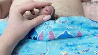 My stepdad's tiny cock fills my inexperienced mouth with cum