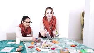 If We're Nerdy Crafty Stepsisters, Why Do You Keep Staring At Our Autumn Bikinis? - Madison Wilde, Penelope Kay