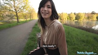 Public Agent - Watch me bang this brunnte hard outdoors