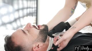 Playful Octavia Red ties up boyfriend, "I guess we really aren't going anywhere" - S45:E13