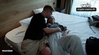 Step Mom and Step Sister Share Bed with Step Son in Wild Hotel Fuck (feat. Ghomestory)