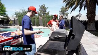 Independence Day Family Fun: Penelope Gets Double-Teamed By Stepdad And Stepbro