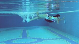 Andreina loves swimming naked when alone