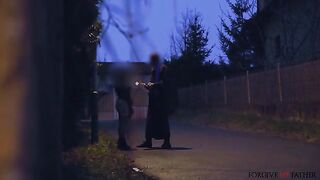 Railed In Catwoman Mask In A Van