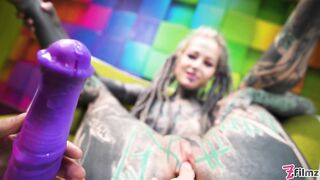 Alternative Teen Threesome With Anal Gapes And Facial Cumshot