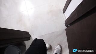 My stepsister grabs my cock while talking to her mother