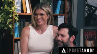 PURE TABOO Cunning Cory Chase Blocks Stepson At Door While Husband Fucks His Naive GF Leana Lovings