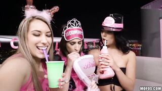 Bachelorette Party Threesome - Gina Valentina Ashley Adams Derrick Ferrari