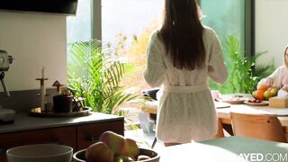 SLAYED Tiny Cutie Ellie Luna Can't Wait To Eat Her Hot BFF Sonya Blaze's Pussy