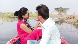 New couple sex on the boat